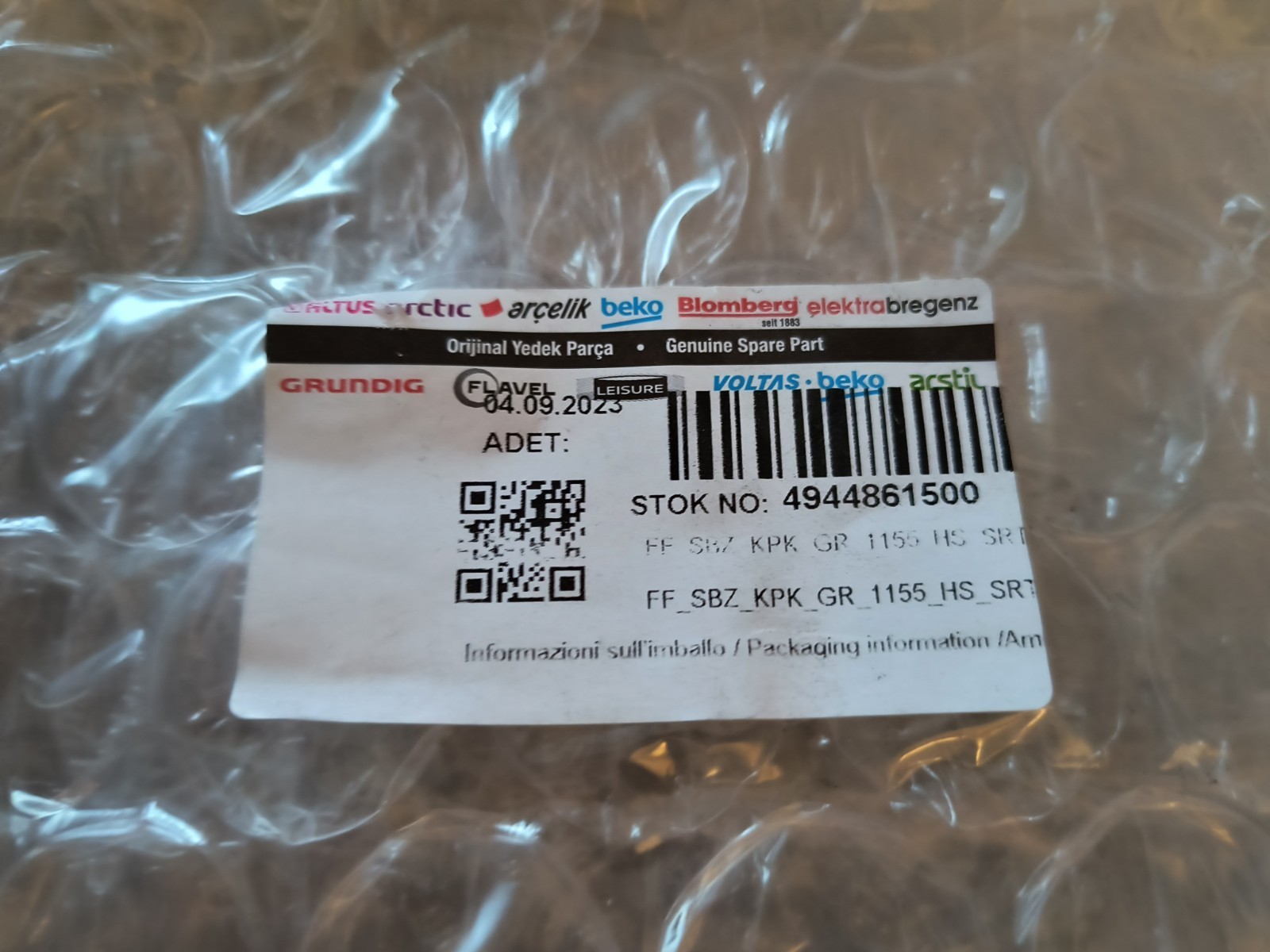 NEW Blomberg BEKO 4944861500 Everfresh Drawer Cover Front