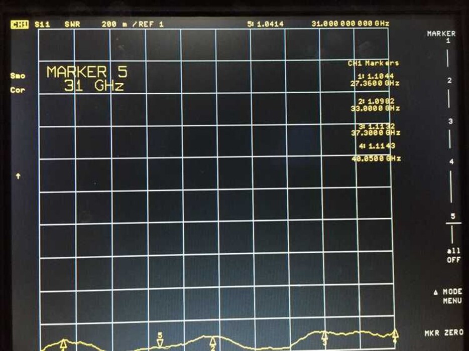 QTY:1 NEW YERKON 26.3-40GHz BJ320(WR28) Waveguide Coaxial Adapter Converter