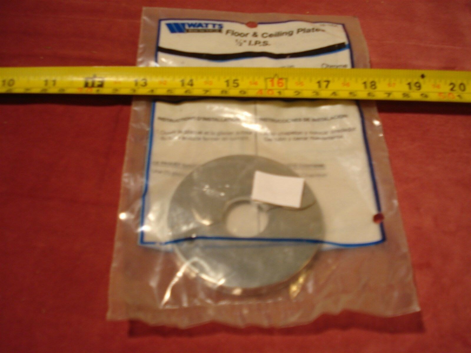 (2173.) Floor/Ceiling Plate 1/2″ I. P. S.