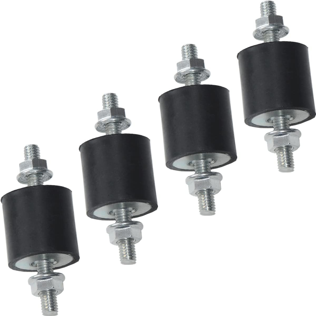 4Pcs 25 X 25Mm Rubber Mounts Rubber Vibration Isolator Mounts Shock Absorber wit