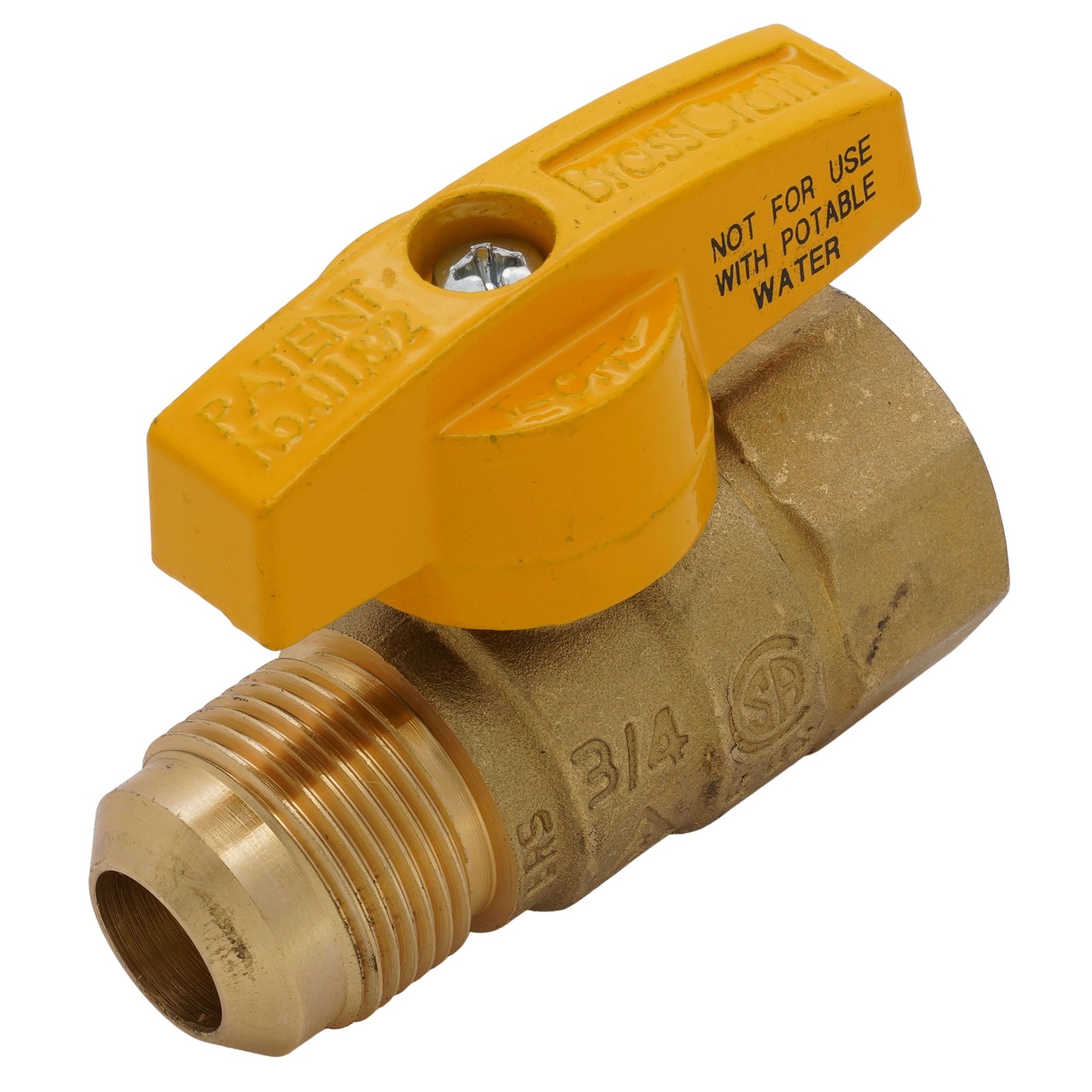 BrassCraft TBV10-12 Gas Ball Valve 5/8″ OD 3/4″ FIPT Forged Brass 5 PSI