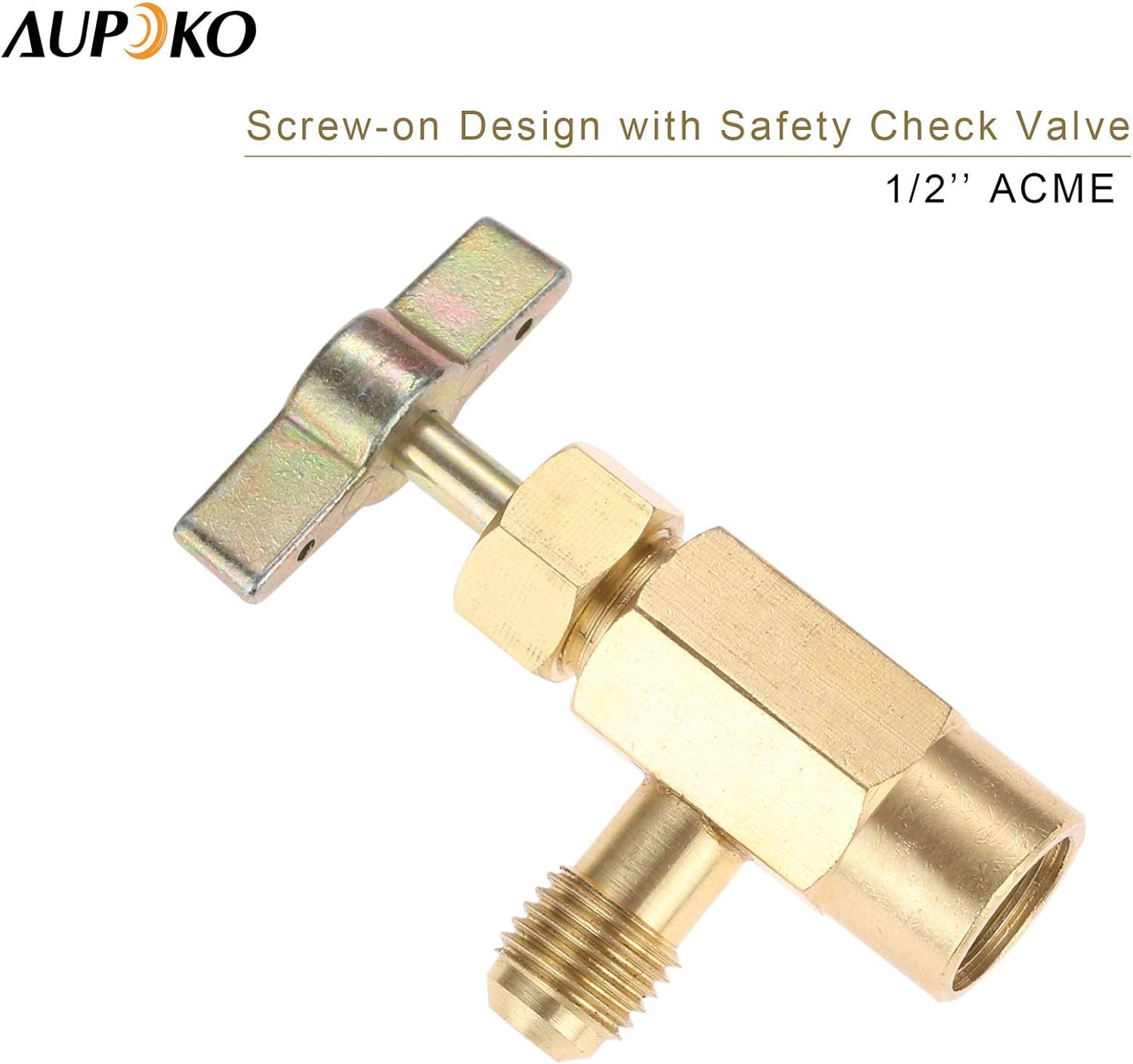 R1234YF Self-Sealing Can Tap with R134A Tank Adapter, 1/2’’ to 1/4’’ SAE Refrige