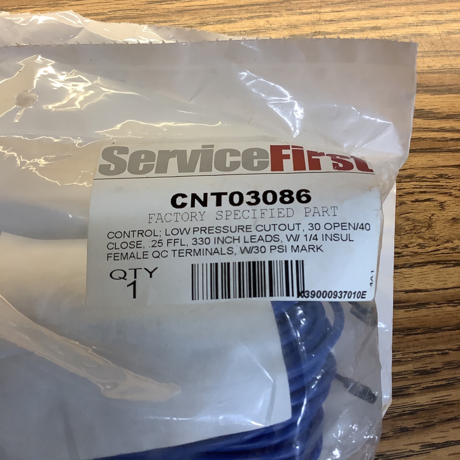Service First CNT03086 Low Pressure Cutout 30 open/40 close