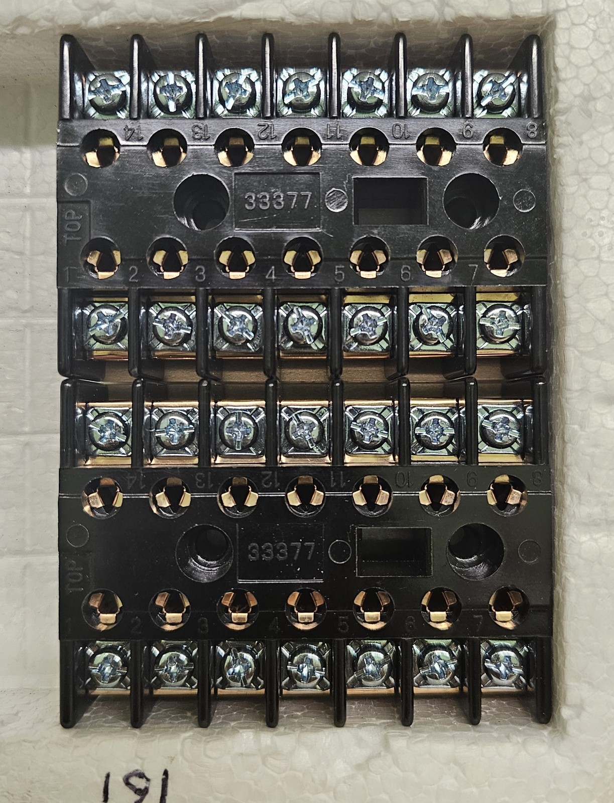 STRUTHERS- DUNN RELAY SOCKETS 14 PIN 33377 BASE (lot of 2)