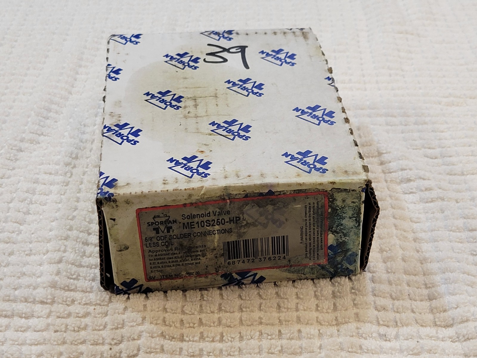 SPORLAN ME10S250-HP SOLENOID VALVE W/OUT COIL 5/8″ ODF NOS NIB MKC-2 New in Box