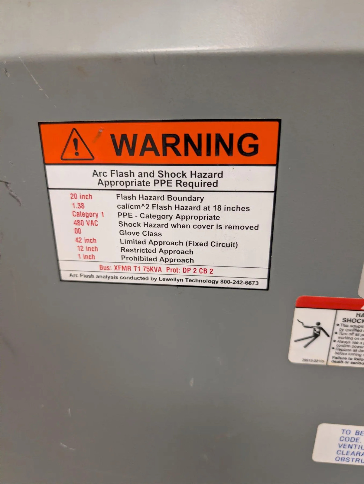 Square D 75kVA Transformer 480V to 208Y/120V 3 Phase Sorgel 75T3H Type 2