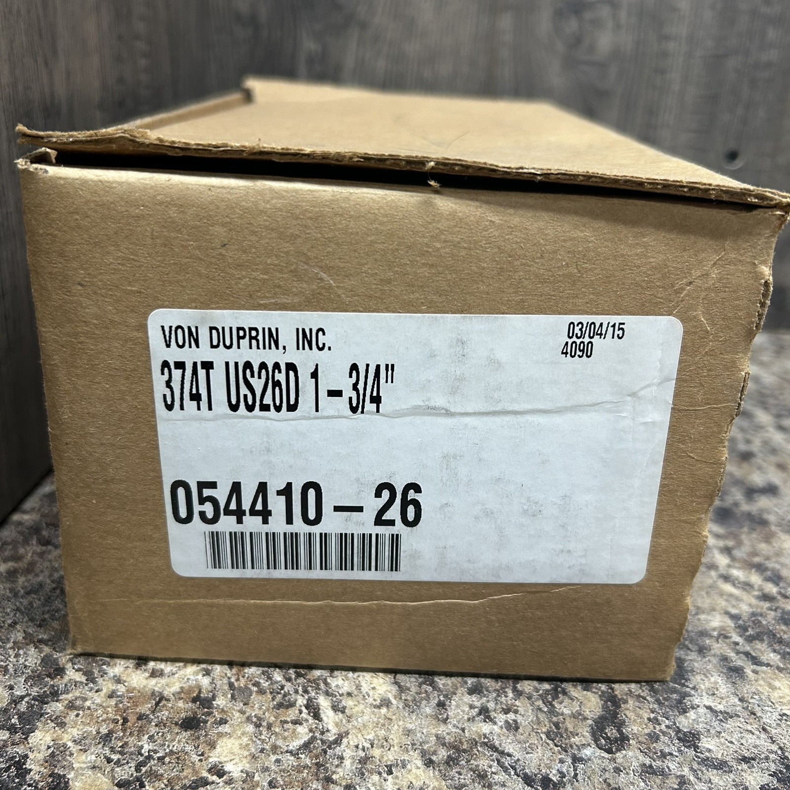 NSOP Von Duprin Thumbturn Control Trim 374T US26D 054410 Satin Chrome Stainless