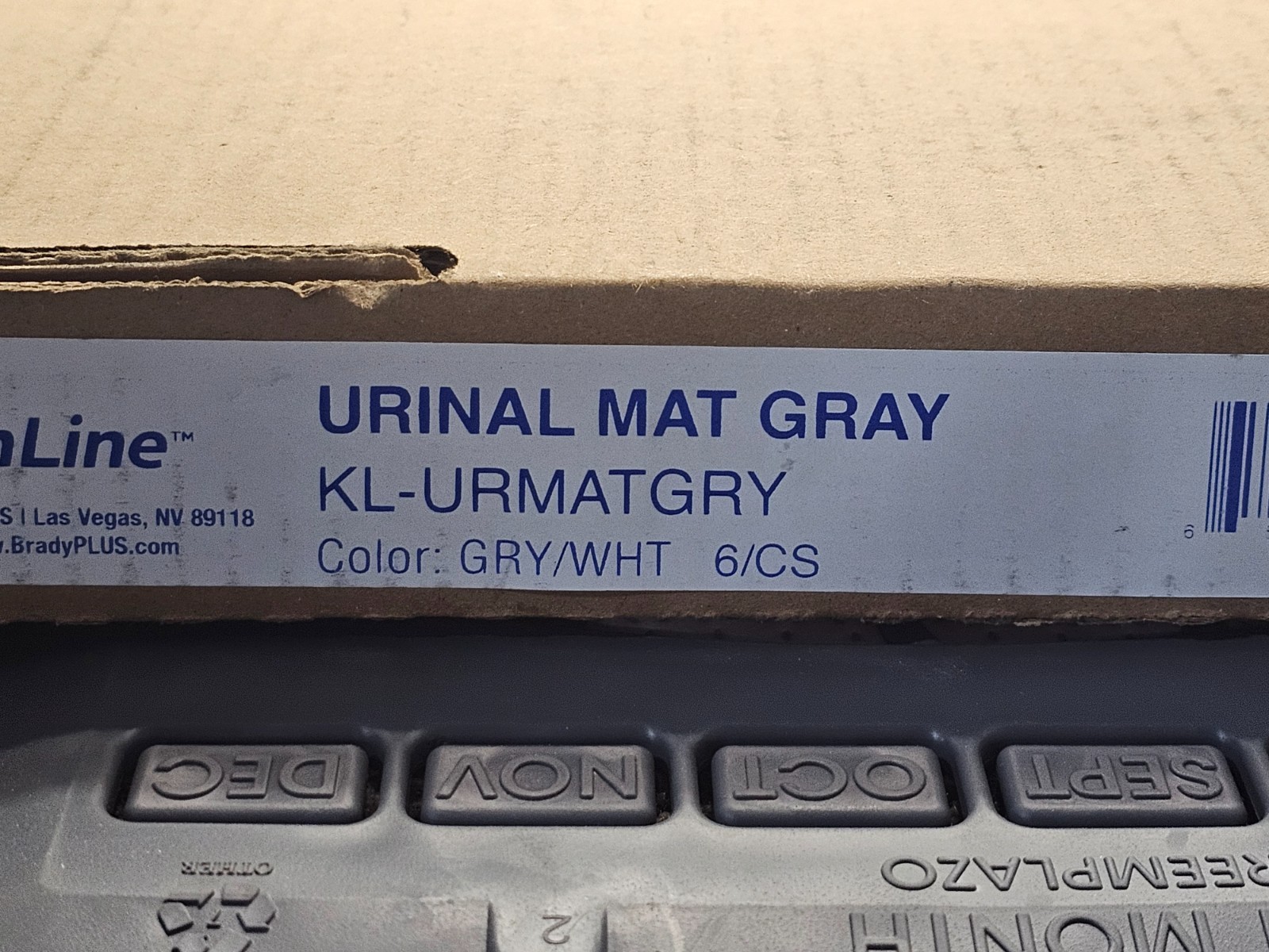 (QTY 6) Kleenline KL-URMATGRY, 20″ x 17″ Disposable Urinal Floor Mat Gray