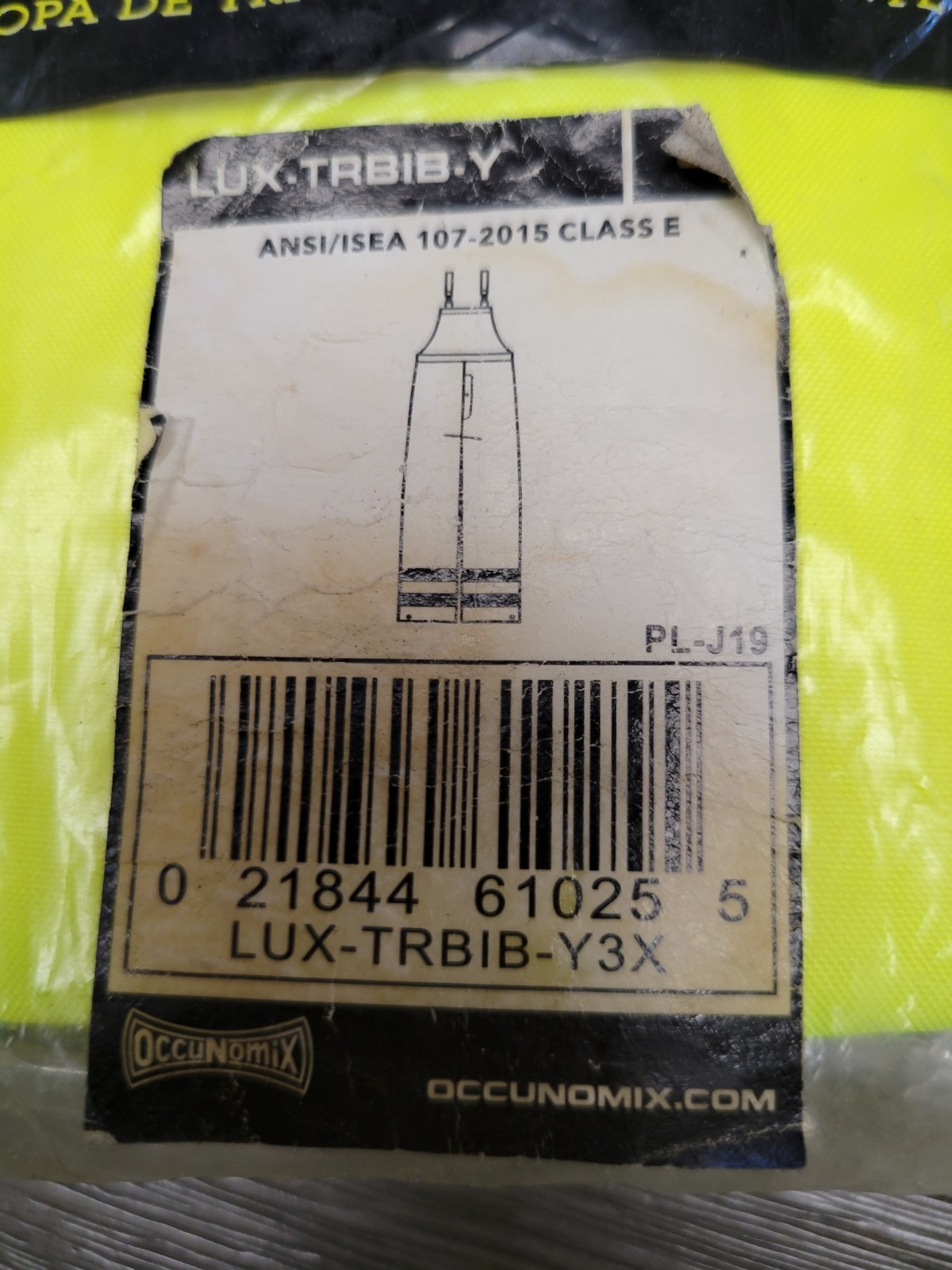 Occunomix Hi-Viz Workwear 3 XL , Safety High Visibility Waist 52 to 54″ 448H29