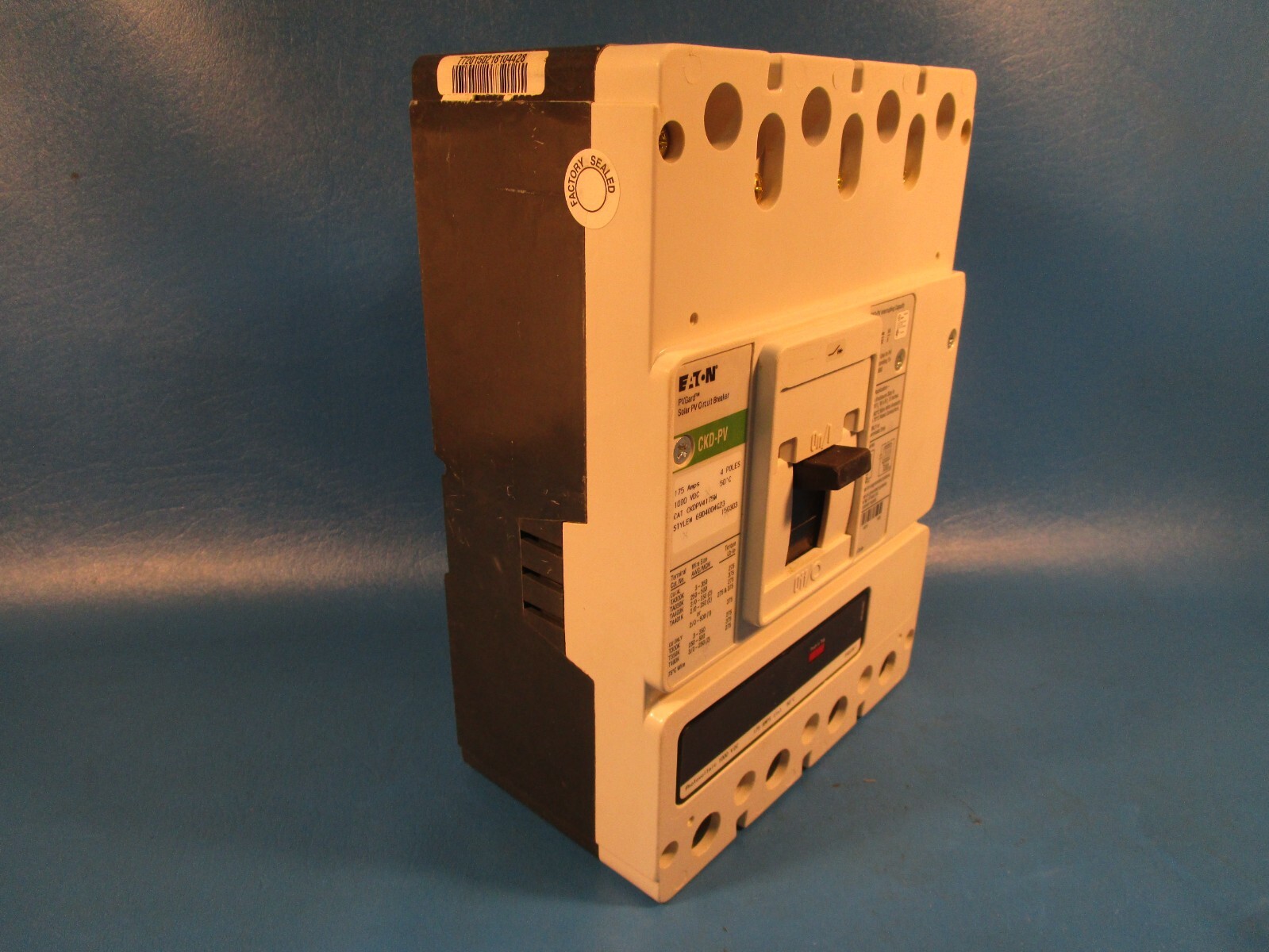 Eaton CKDPV4175W, Molded Case Breakers (MCCBs) K 4P 175A 1000V 50/60Hz 3Ph K Fra
