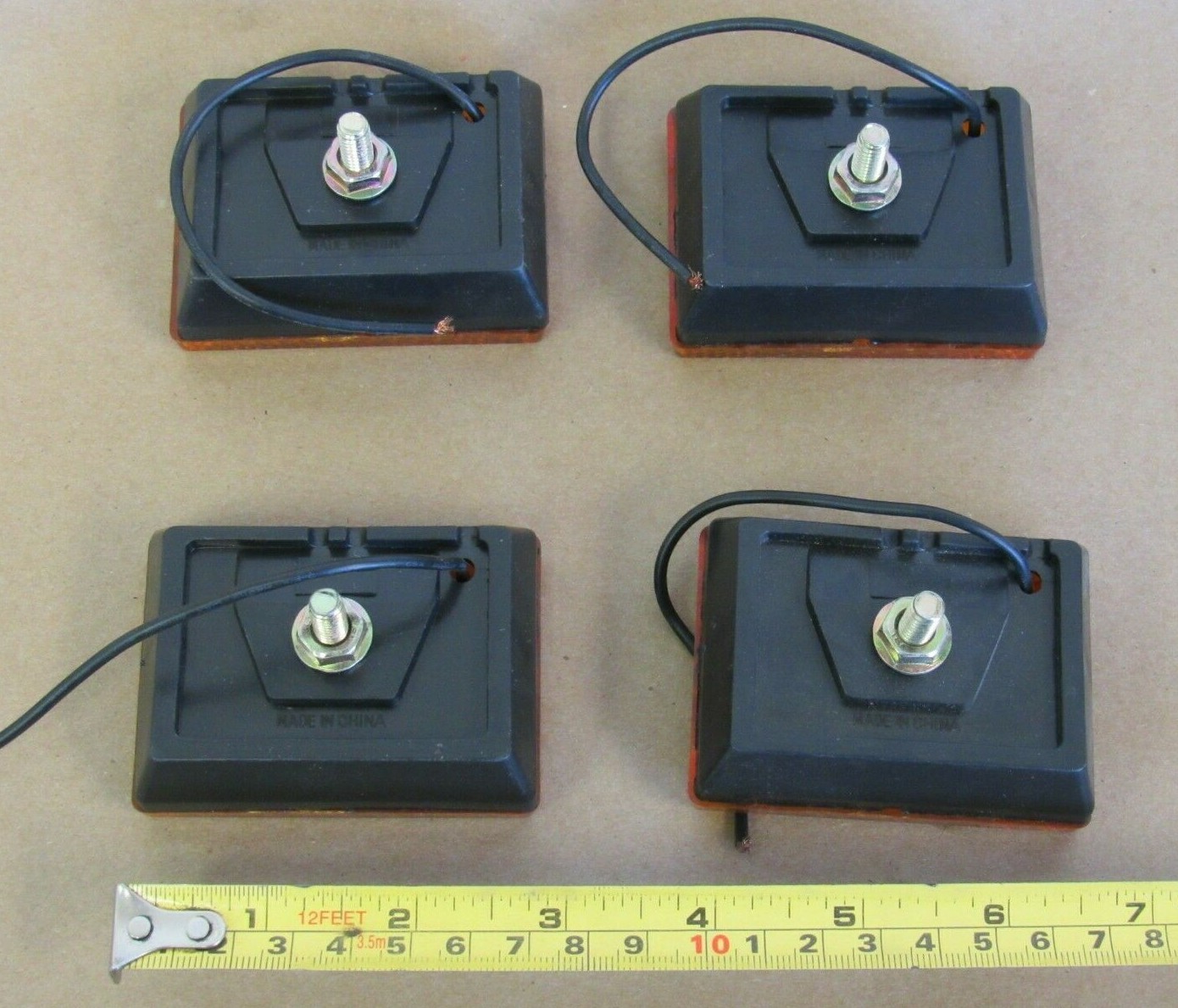 4 PCS RECTANGULAR TRUCK & TRAILER LIGHT SAE AP2 04 DOT, SAEAP204DOT TAILLIGHT