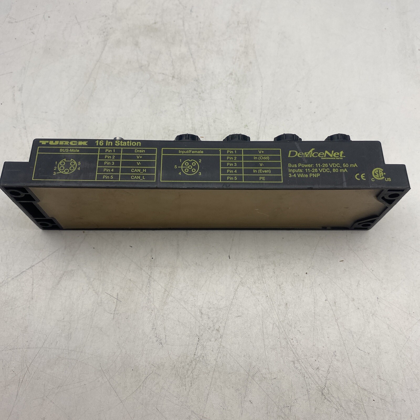 Turck FDNL-S1600-W Devicenet Bus Stop Station