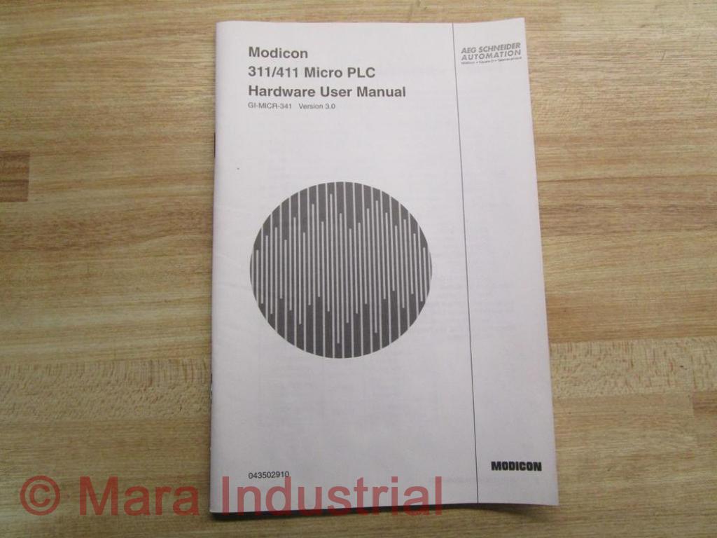Modicon 043502910 Manual For 311/411 Micro PLC Hardware