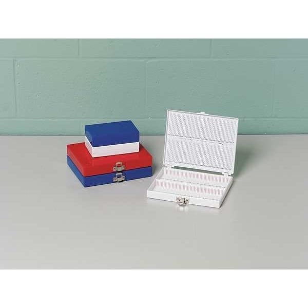 Heathrow Scientific Hs15994r Microscope Slide Box 100 Slotted Wh He