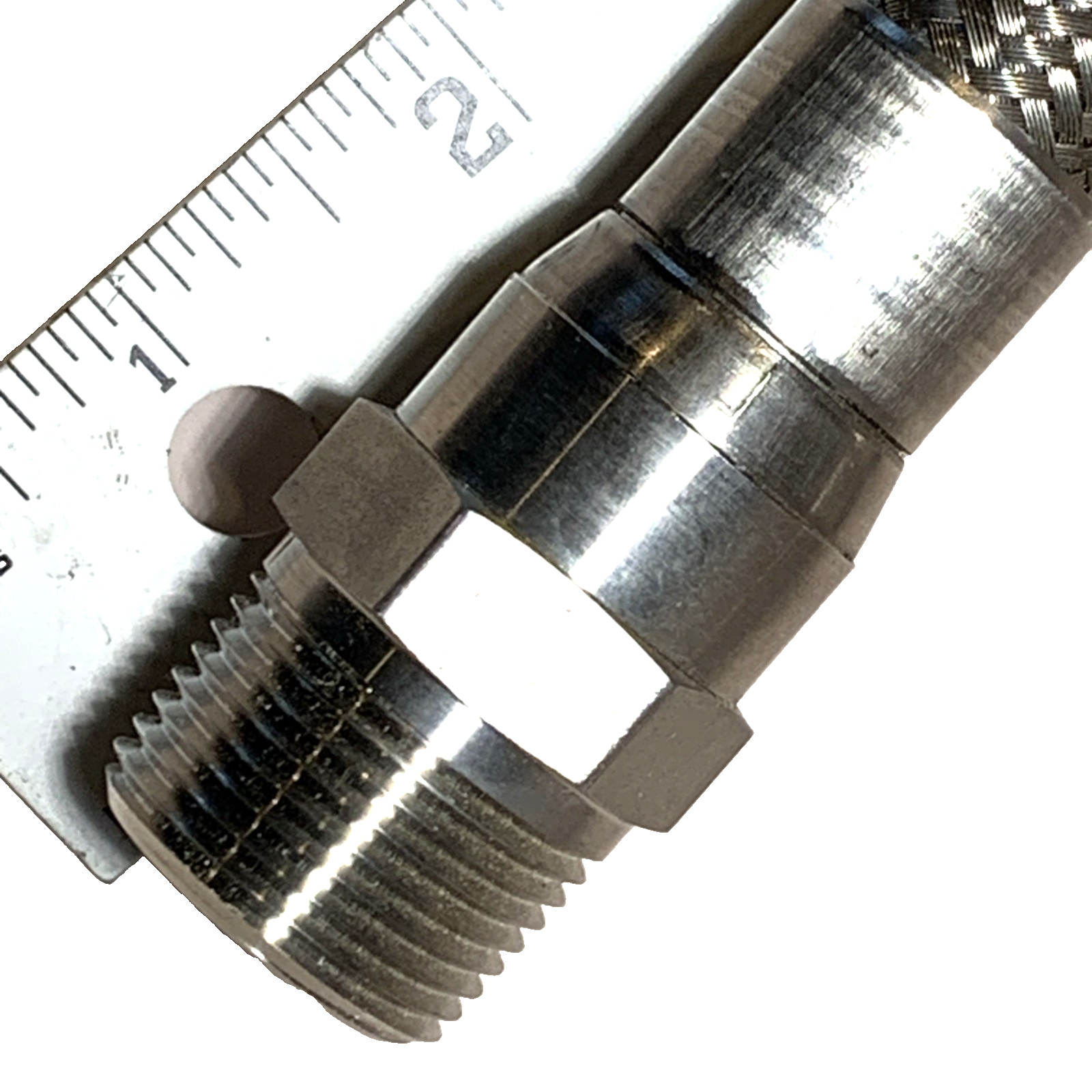 Swagelok PTFE 316 Braided Hose Assbly 1/2″D 36″ Tot lngth Including Adapter $51