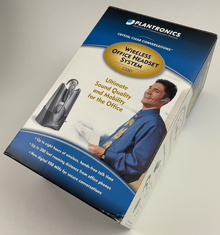 Plantronics CS50 Wireless Office Headset System-Original Brand New