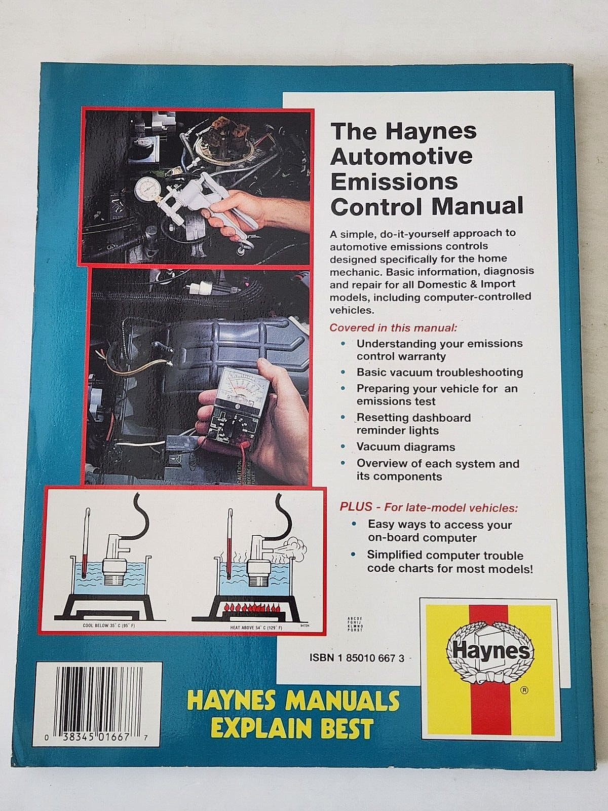 Automotive Emission Controls Manual: Haynes Publishing. Softcover. 1992