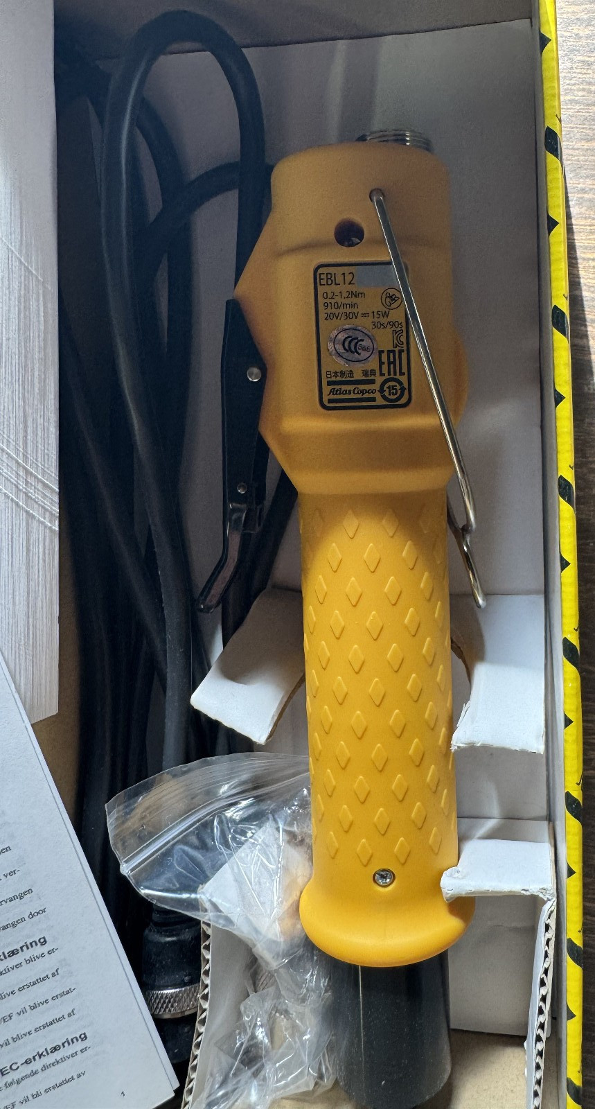 Atlas Copco EBL12 8431017011 Screwdriver 0.2 -1.2 Nm Japan New OEM NextDay Air
