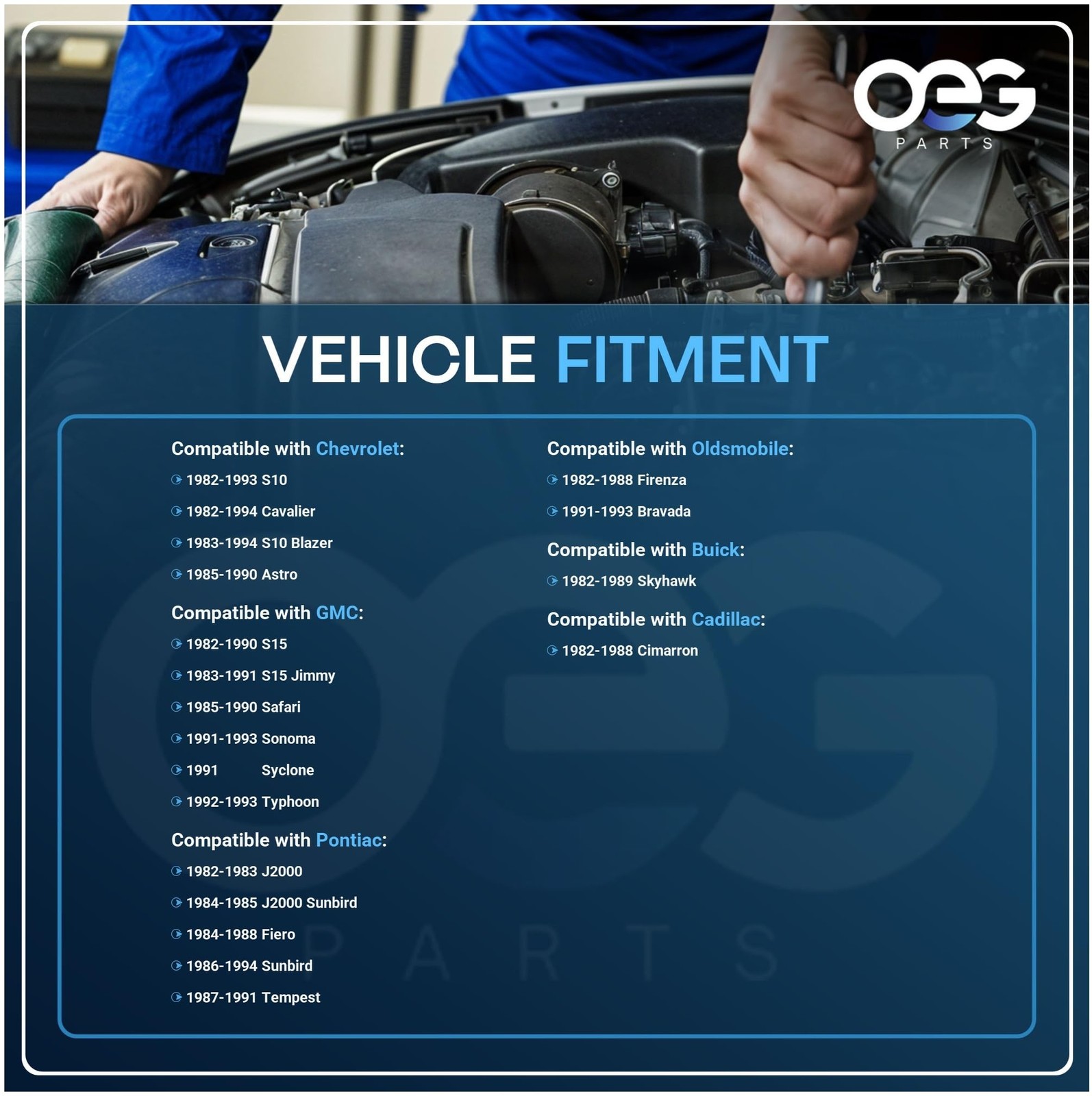 OEG Parts New Windshield Wiper Motor Compatible with Chevrolet S10 Blazer & P…
