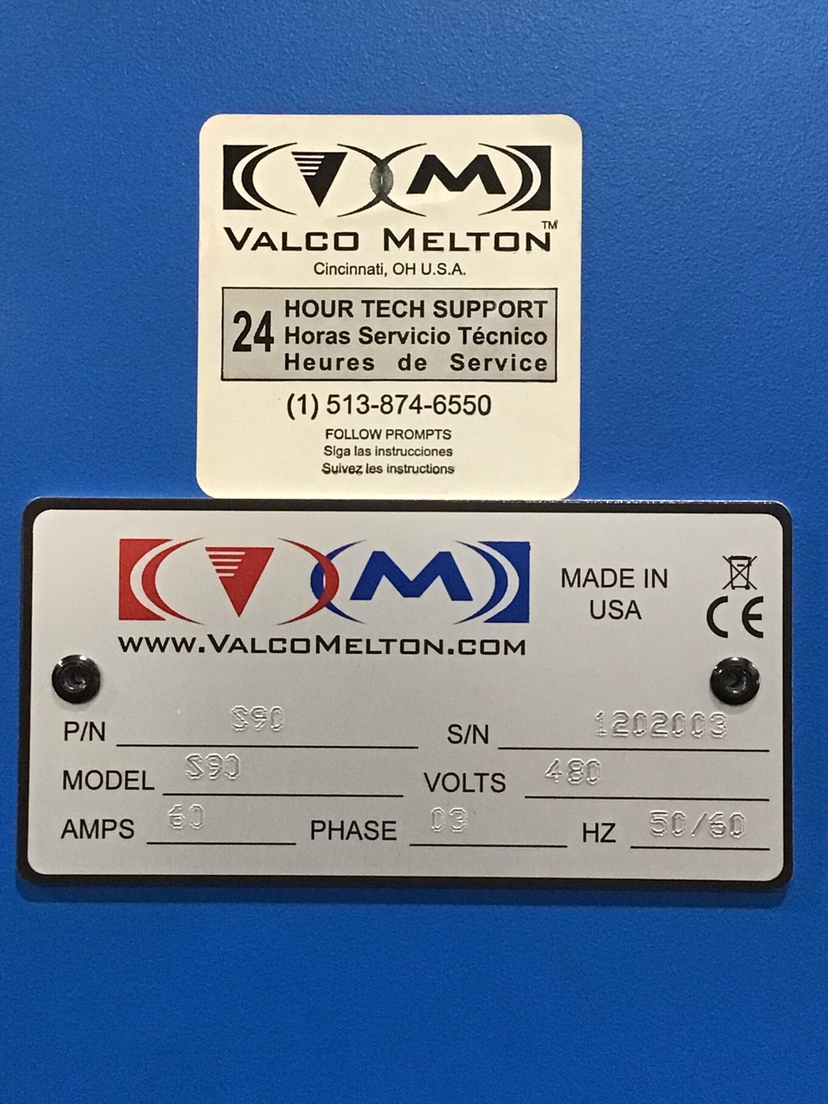 Valco Melton S90 Hot Melt Adhesive Melter 60 Amps 3PH
