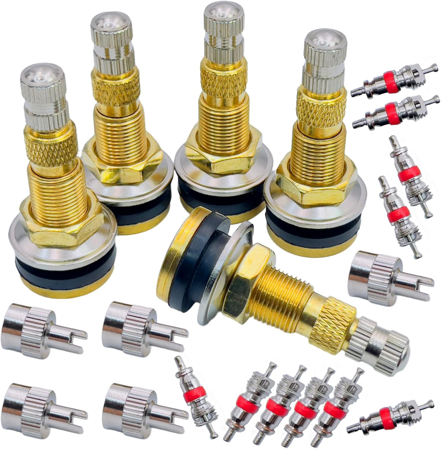 2Pieces TR618A 1-7/8″ Tractor Air/Liquid Valve Stems for Industrial, Agricultura