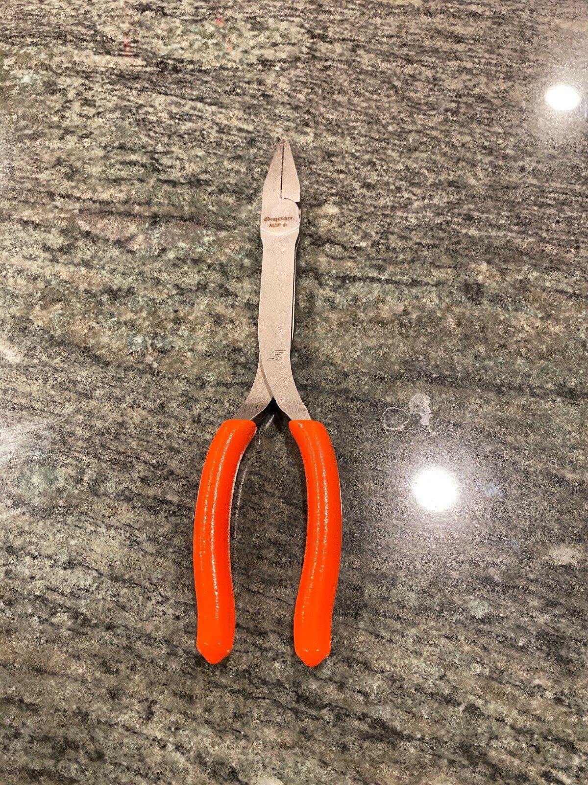 Snap On 61cf 8″ talon grip duck bill pliers orange new