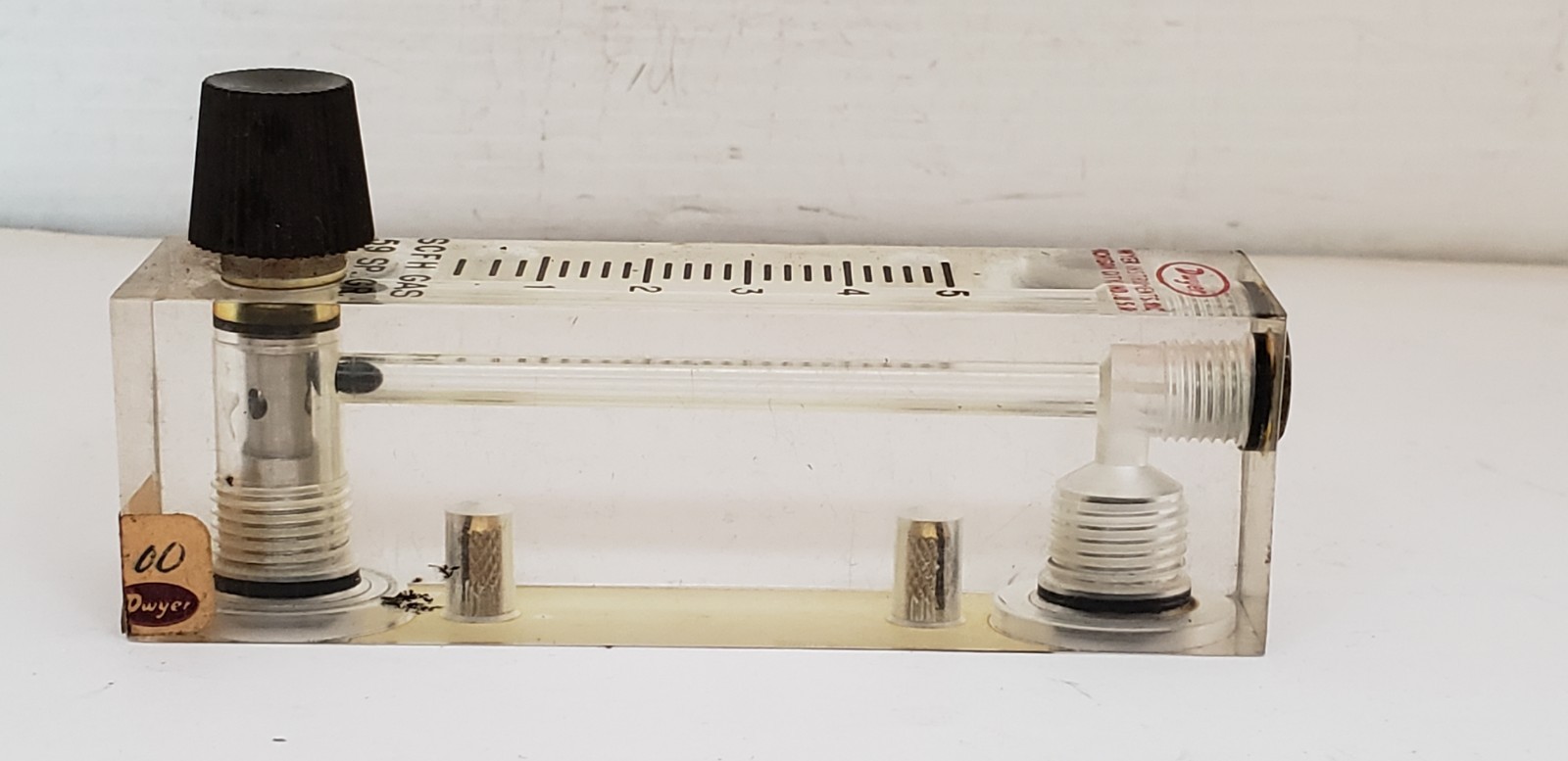 DWYER 52-190066-00 AIR FLOW METER, SCFH -5, NNB