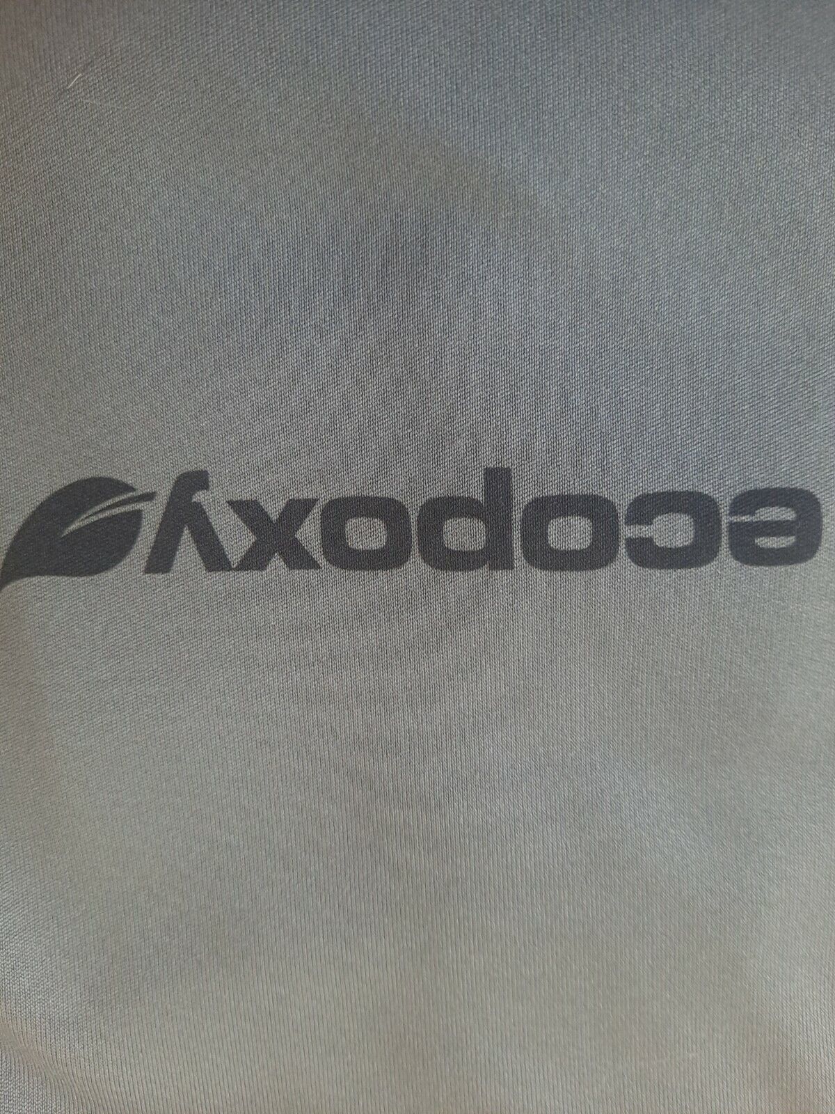Authentic t shirt and hoodie both large, gray. ECOPOXY