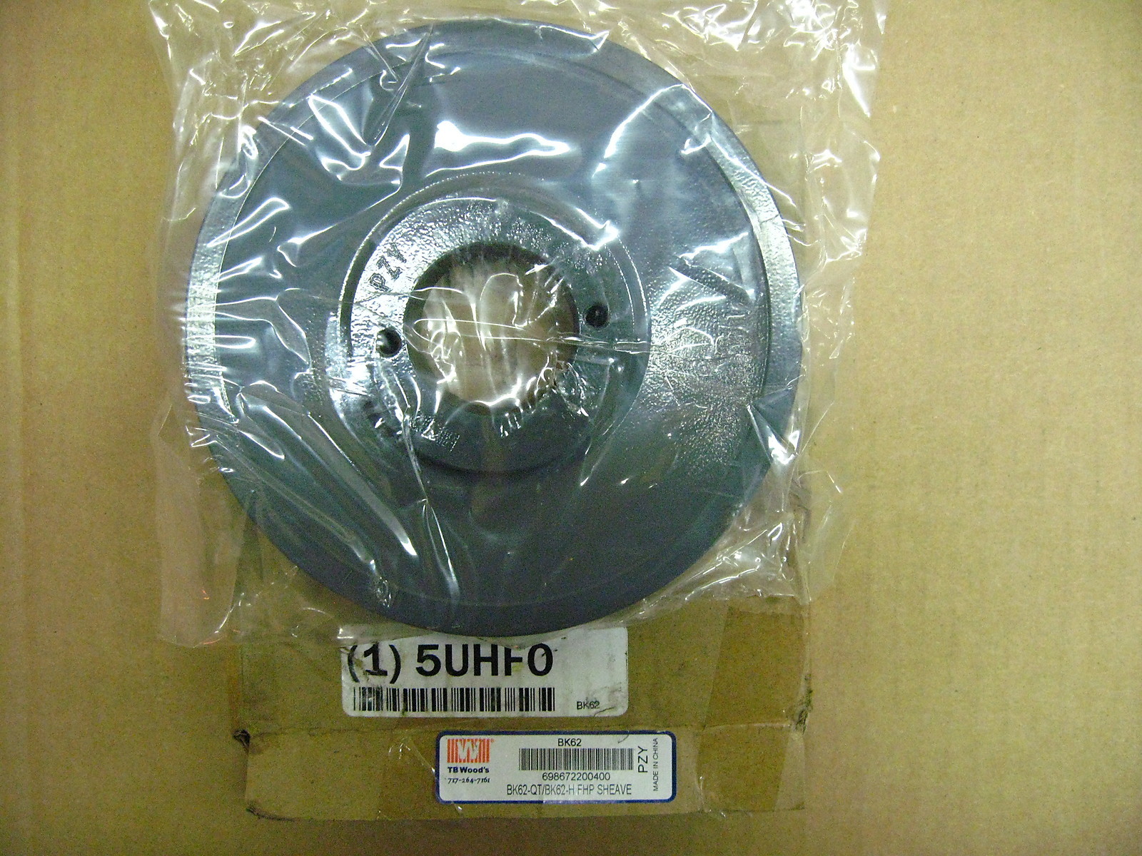 TB Wood’s BK62 V-Belt Pulley, QD, 5.95 In OD Single Groove NEW ( EC12-1 )
