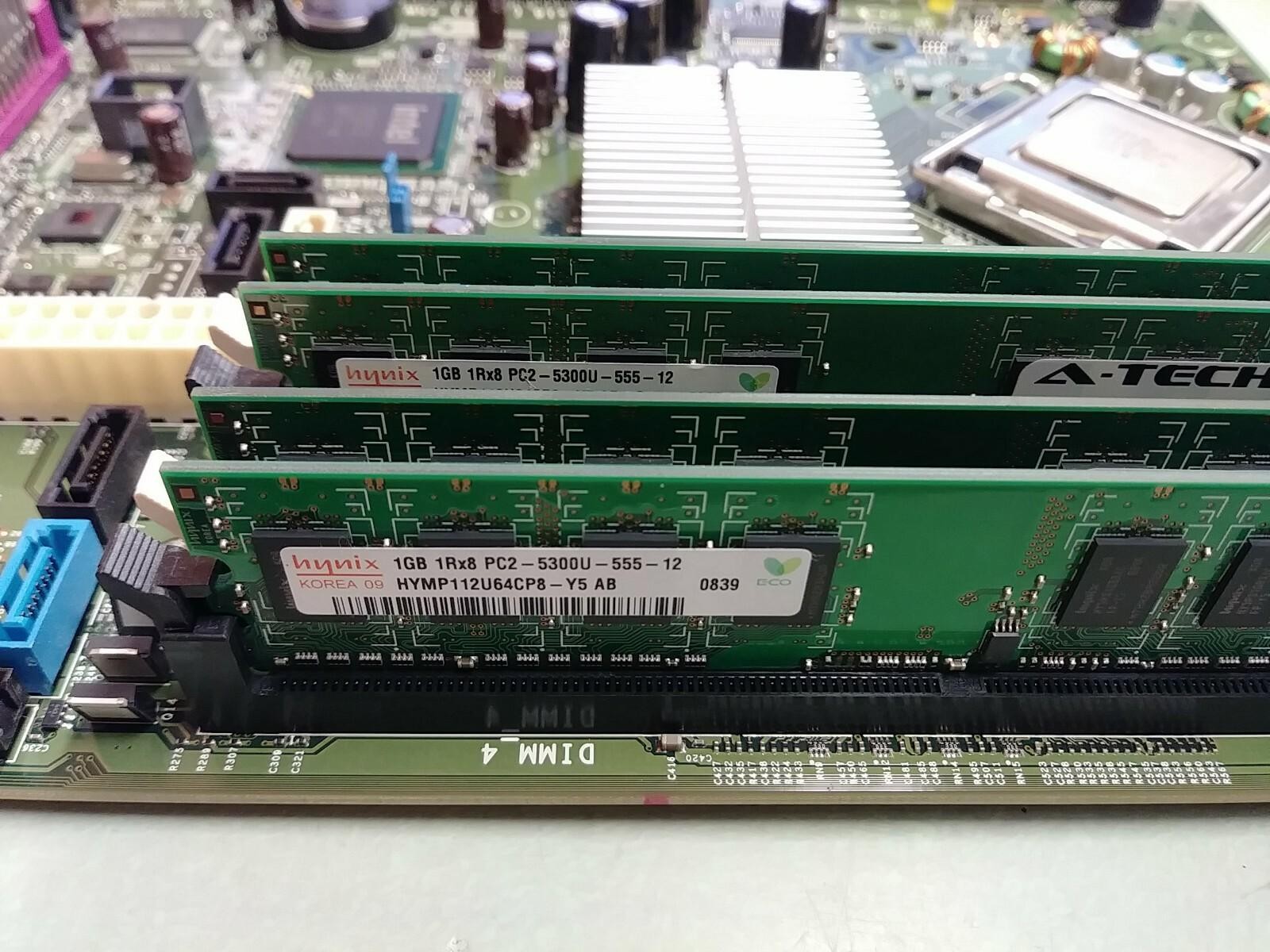 Dell 0GM819 Motherboard w/ SLA5D / (4) 1GB