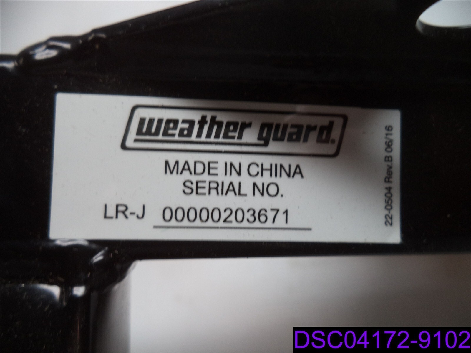 Qty = 2: Weather Guard LR-J Black End Legs for All-Purpose Rack