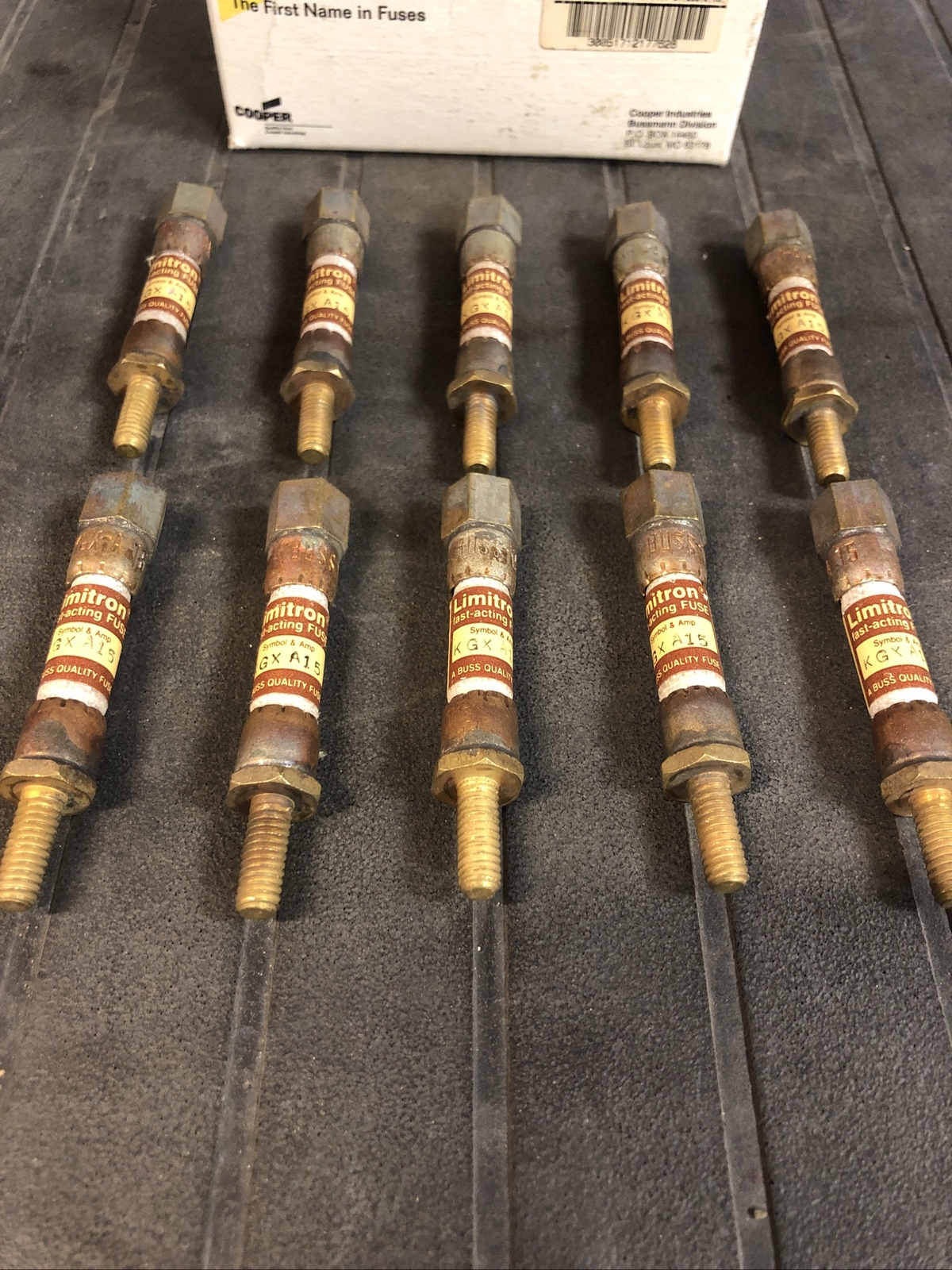 Lot Of 10 Bussmann, Limitron, KGX-A-15, Fuse Free Shipping