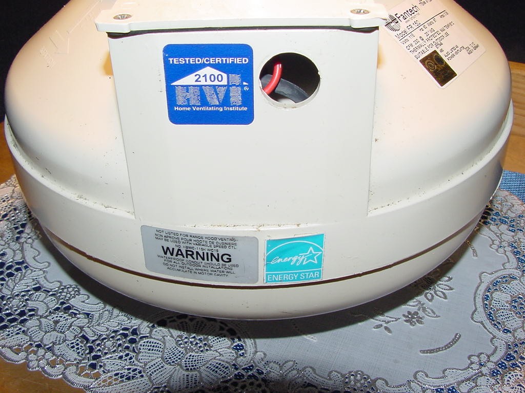FanTech Model FR 150, Inline Centrifugal Duct fan, 115V, 60Hz, CFM 230, 6-Inch