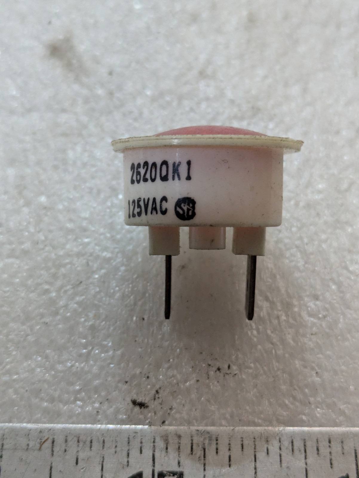 Chicago Miniature 2620QK1 Red Neon Panel Indicator Light 125VAC Industrial OEM