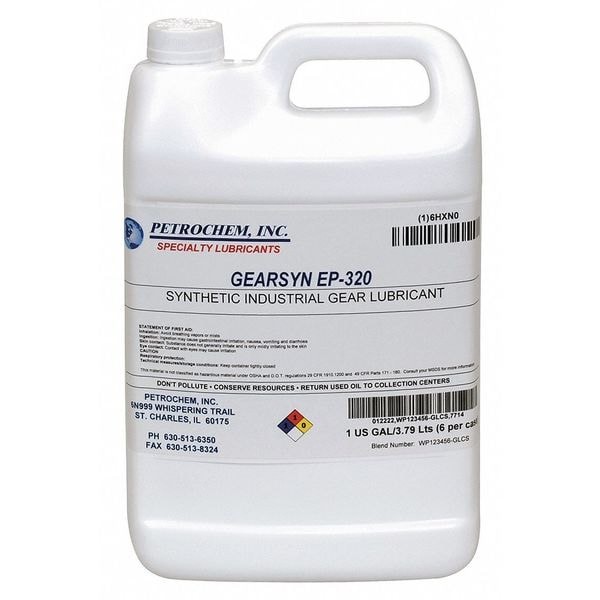 Petrochem Gearsyn Ep-320-001 1 Gal Gear Oil Pail 320 Iso Viscosity, 140 Sae,