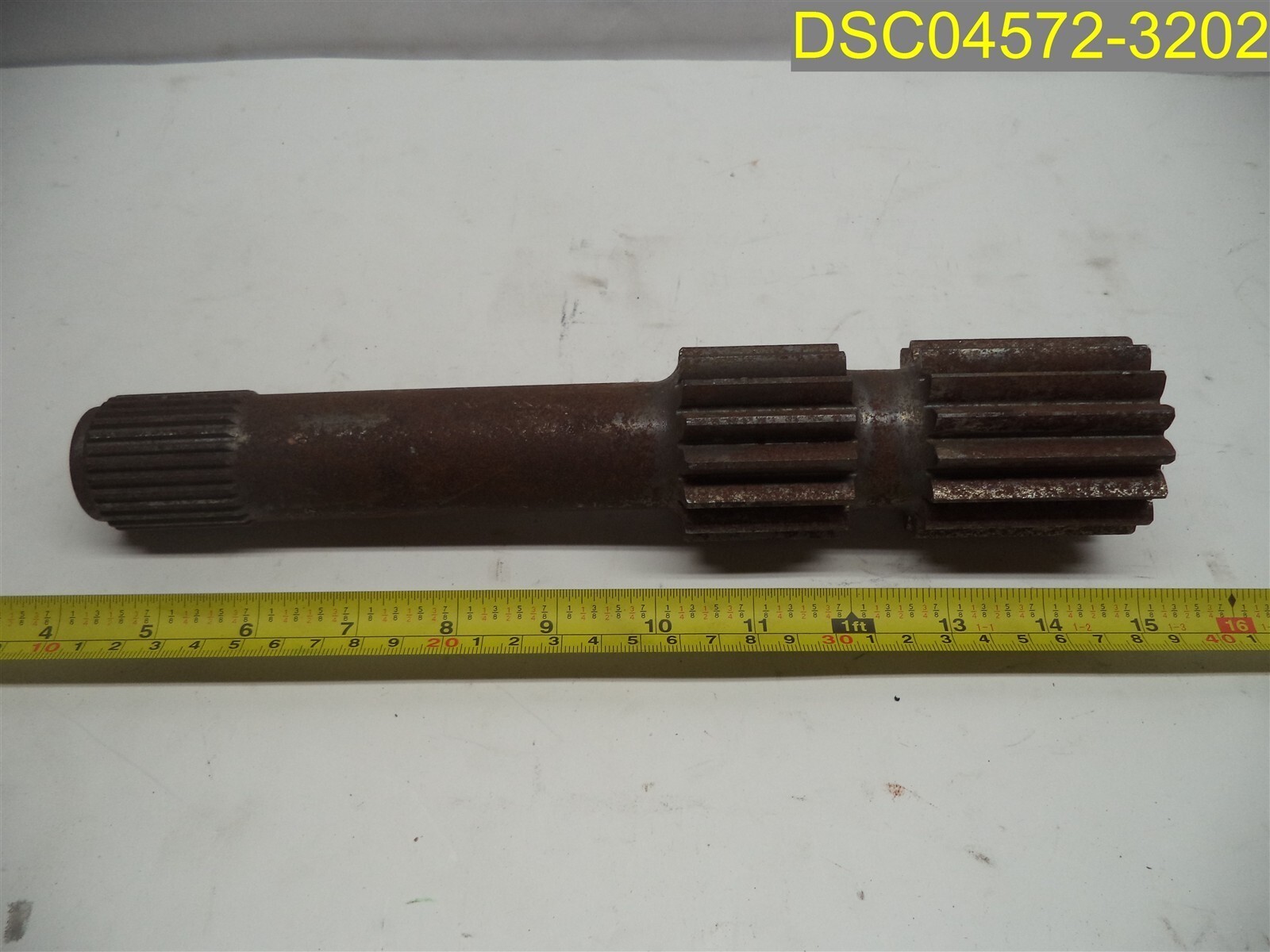 Pinion Shaft 11 1/8″ length, 29 spline end 1 15/32″ dia 15 spline end 2 1/8″ dia