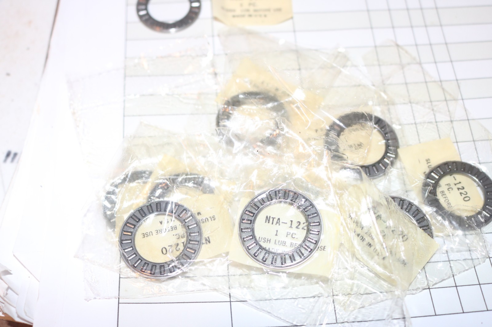 NOS Torrington NTA 1220 thrust bearing lot of (5) 3/4 x 1 1/4 x 5/64