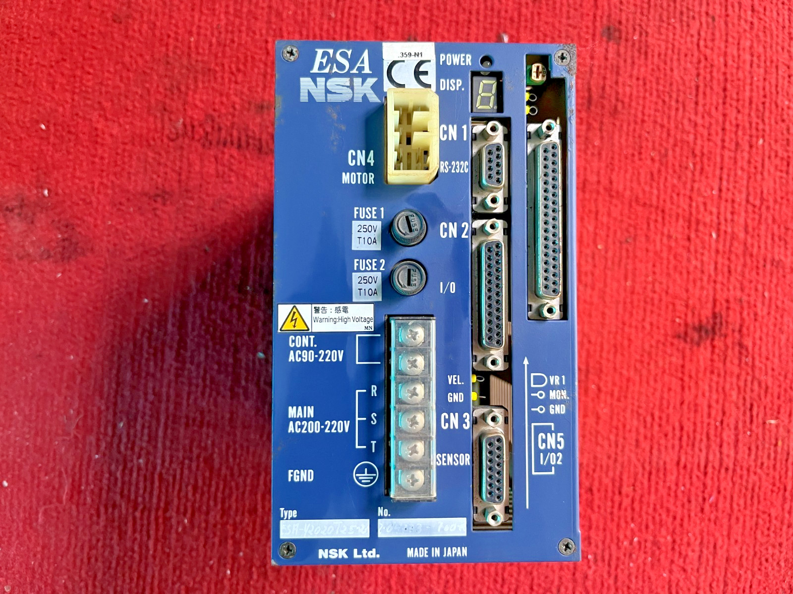 P:TRUM3 NSK ESA-Y2020T25 SERVO DRIVE 2.5A, AC 180-242V, 50-60HZ
