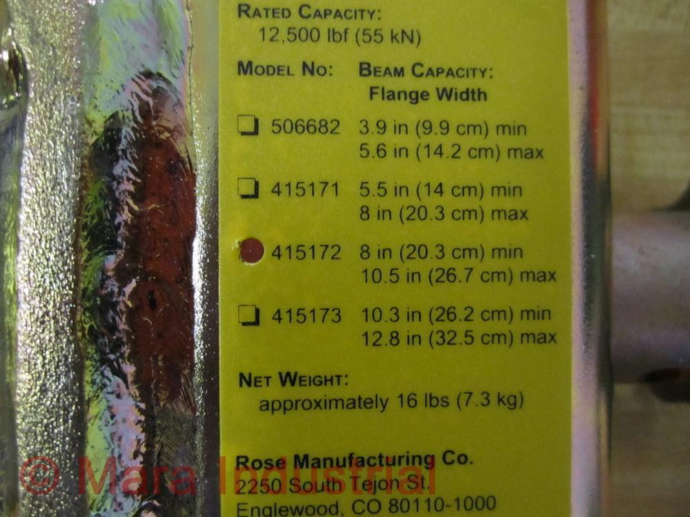 Rose 415172 Beamgrip Anchor 622990 Rev A
