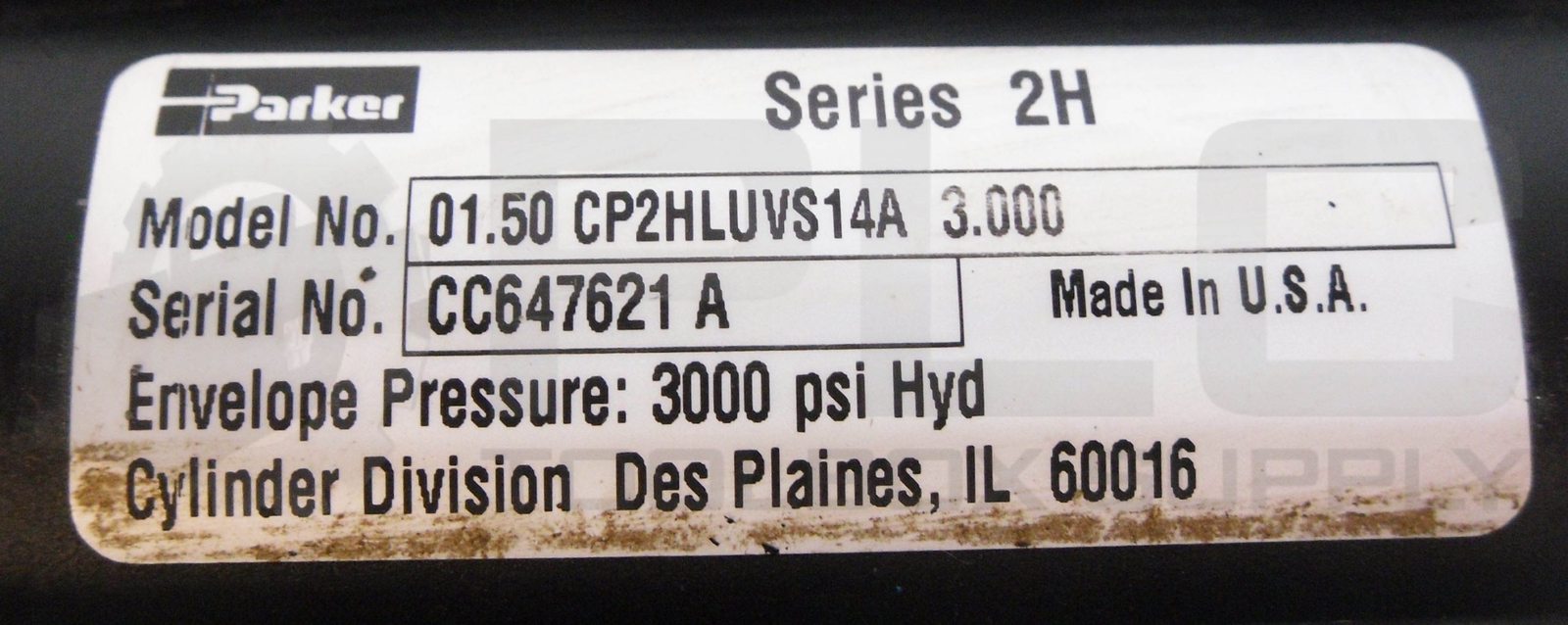 PARKER 0.150CP2HLUVS14A 3.000 /2H HYDRAULIC CYLINDER 3000PSI