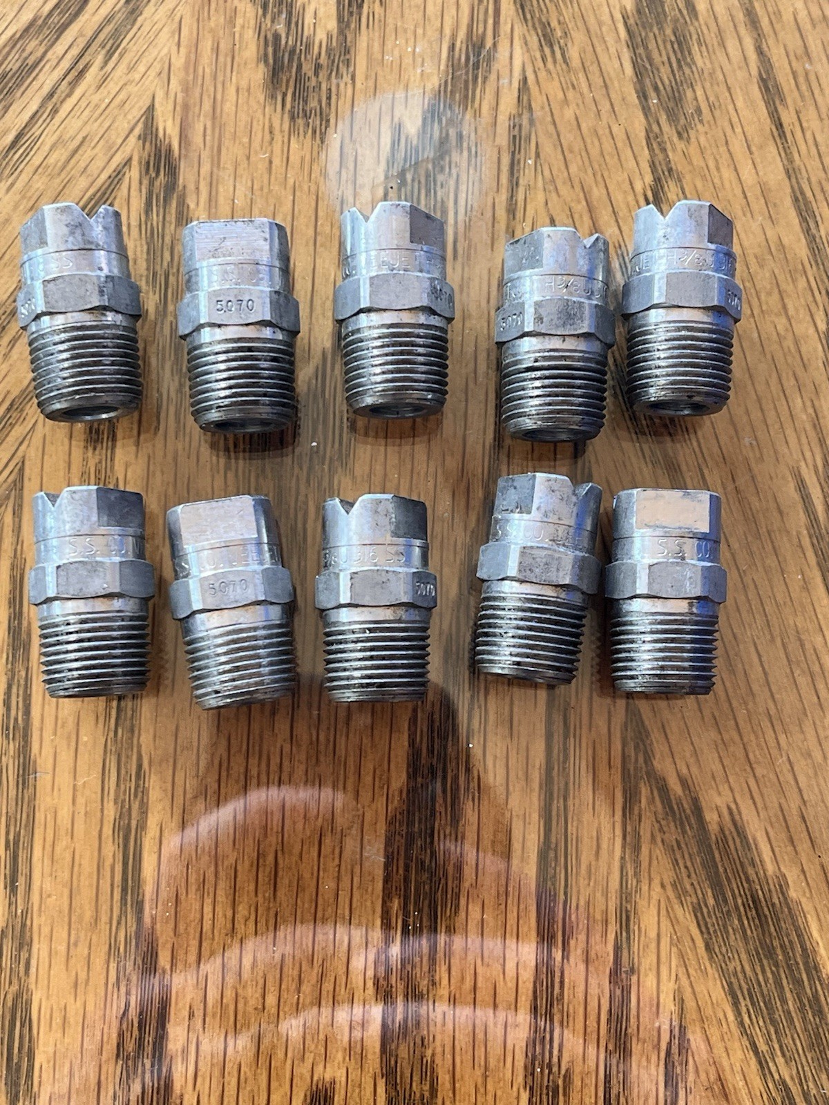 LOT S.S. Co. VEEJET H3/8U Air Nozzles 316SS Mod 5070
