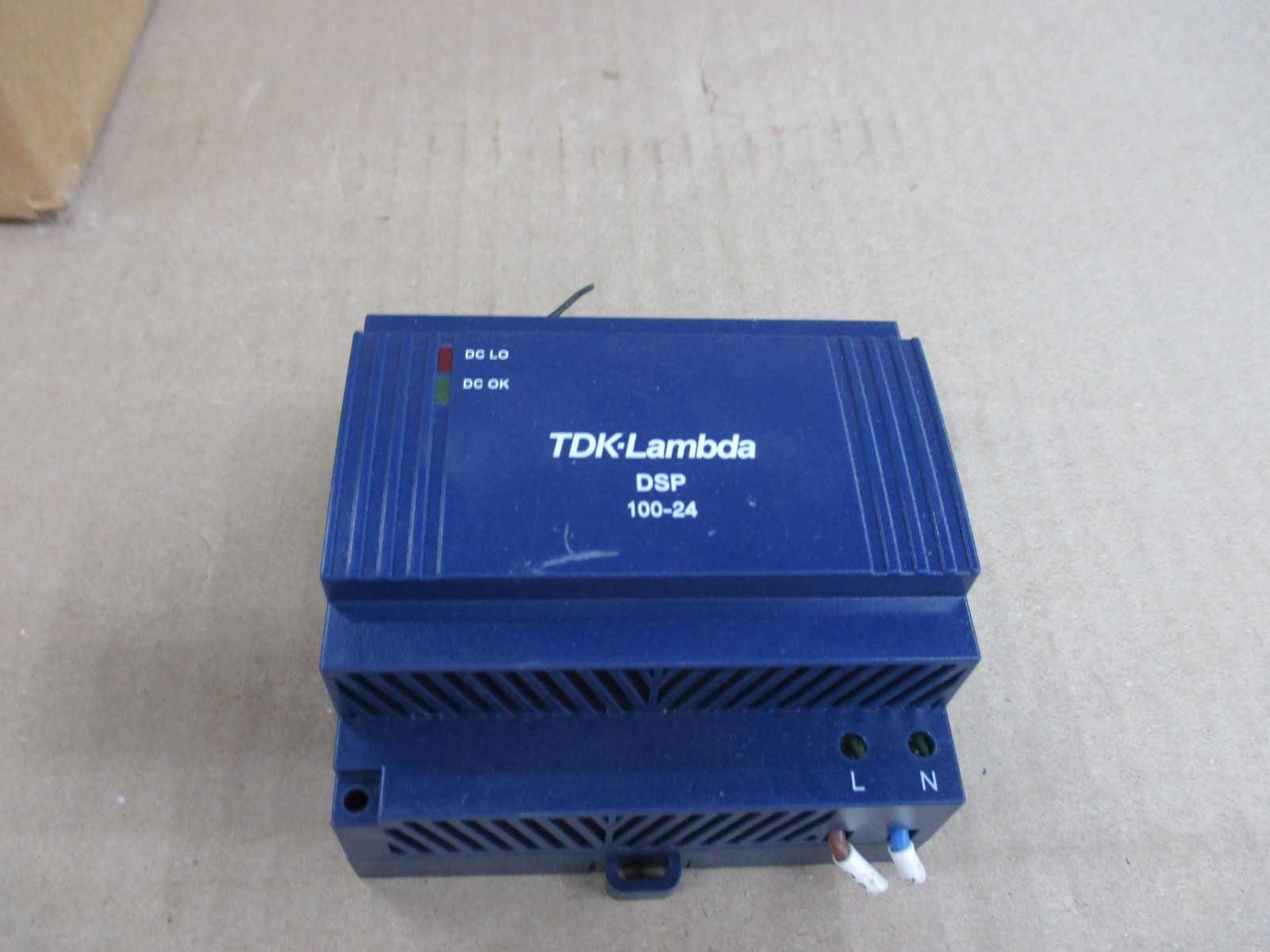 DSP 100-24 TDK-LAMBDA POWER SUPPLY INPUT 100 – 240 VAC OUTPUT 24VDC 100W USED