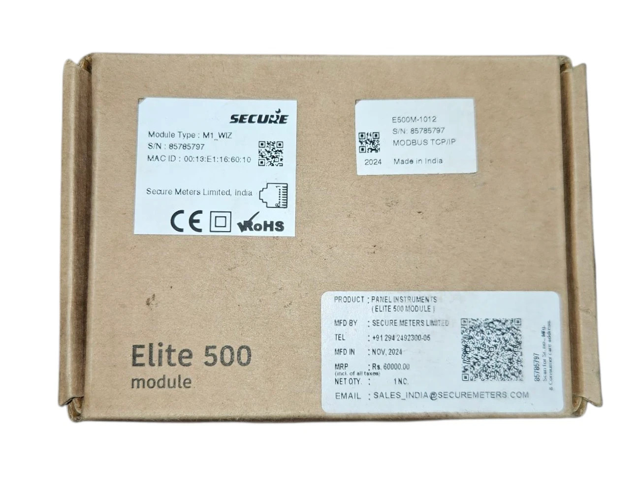 SECURE M1_WIZ ELITE 500 MODULE E500M-1012 MODBUS TCP/IP