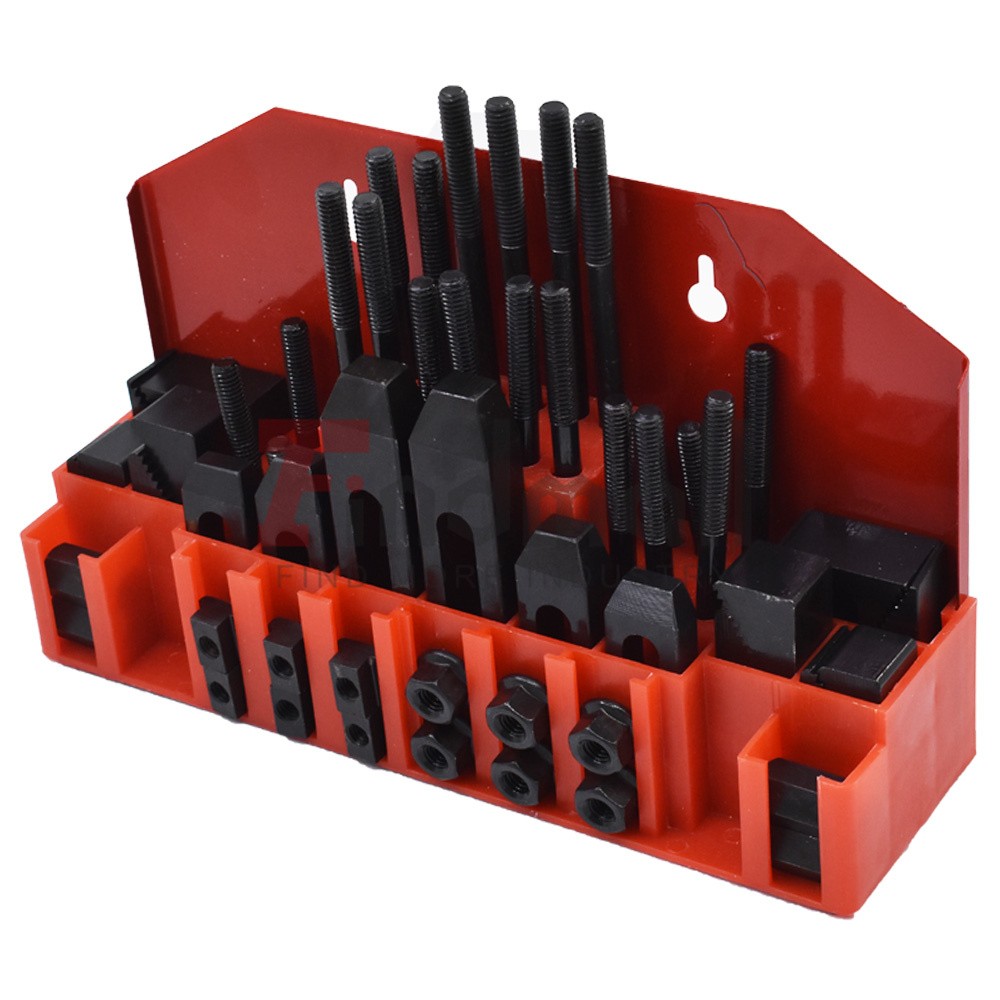 58 Piece Pro-Series 7/16″ T-Slot 3/8-16 Clamping Kit Bridgeport Mill Set Up Set