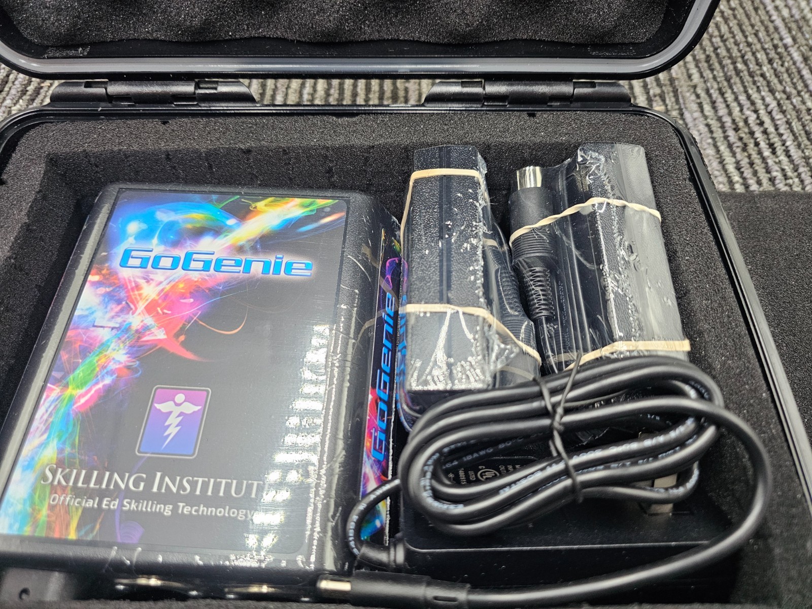 GoGenie Energy Device Ed Skilling Institute Black Hard Protective Carrying Case