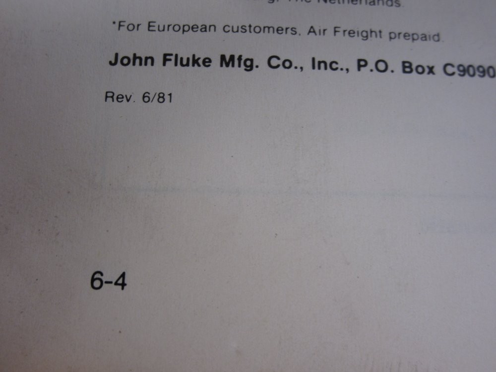 Fluke 534271 Y8100 DC/AC Current Probe Instruction Manual