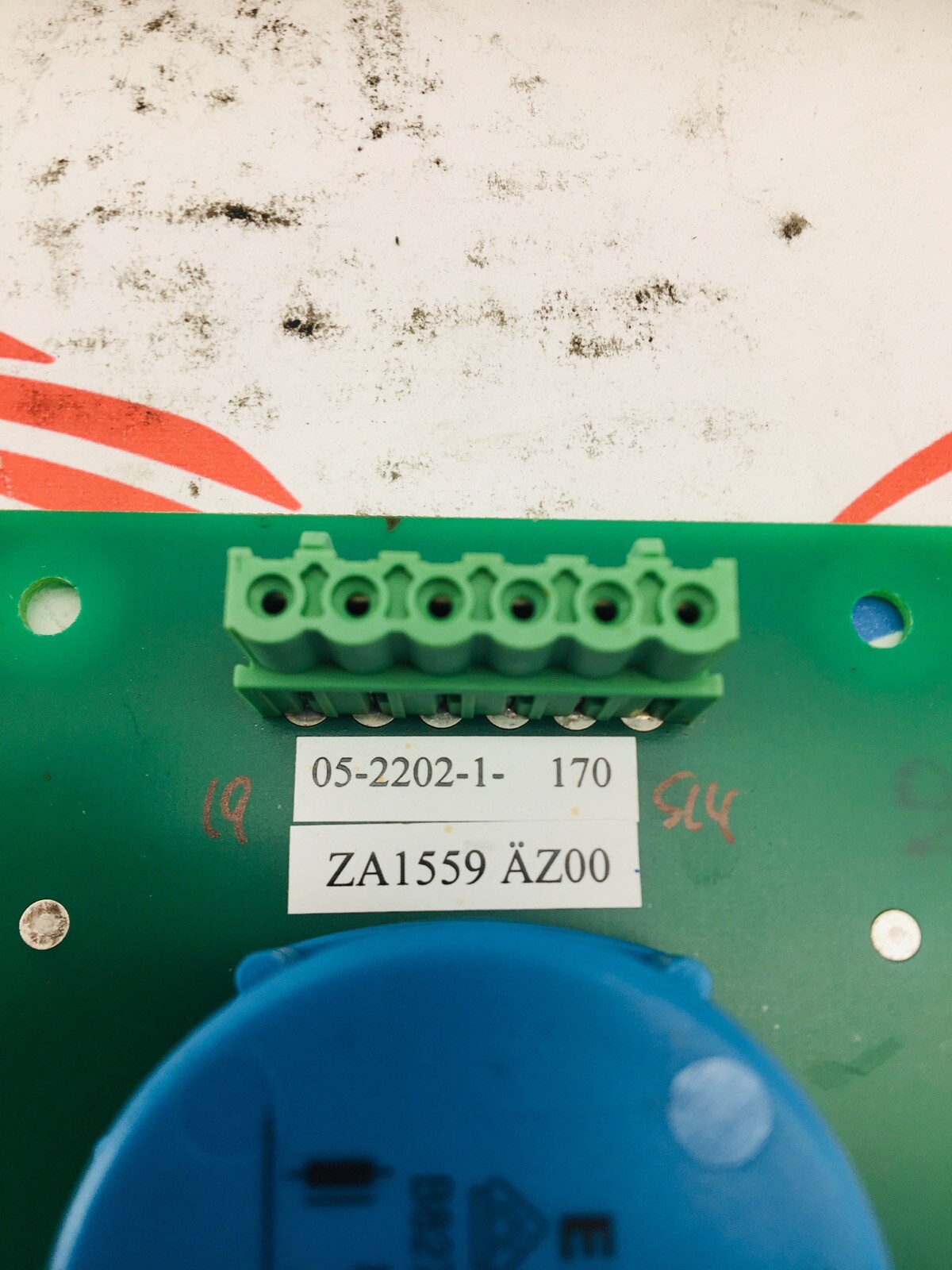 EPCOS 05-2202-1 ZA1559 CAPACITOR BOARD