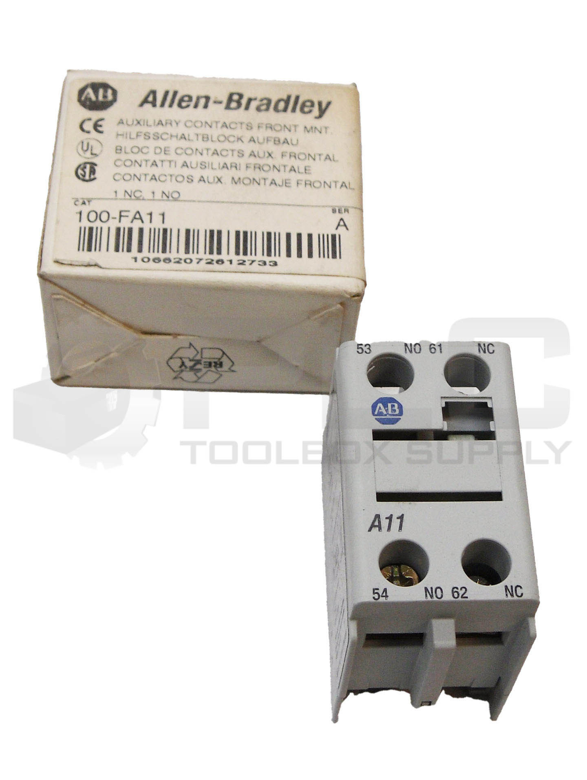 NEW ALLEN BRADLEY 100-FA11 /A AUXILIARY CONTACT FRONT MOUNT 100-F