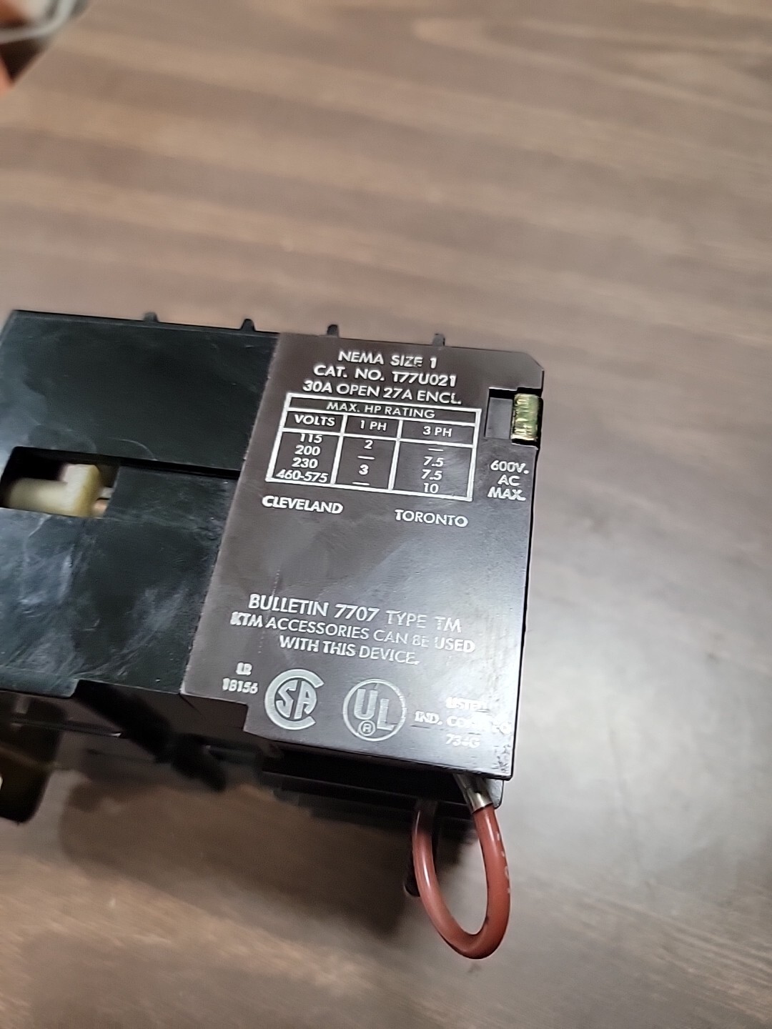 Sylvania 30 Amp Contactor T77U021 Joslyn Clark