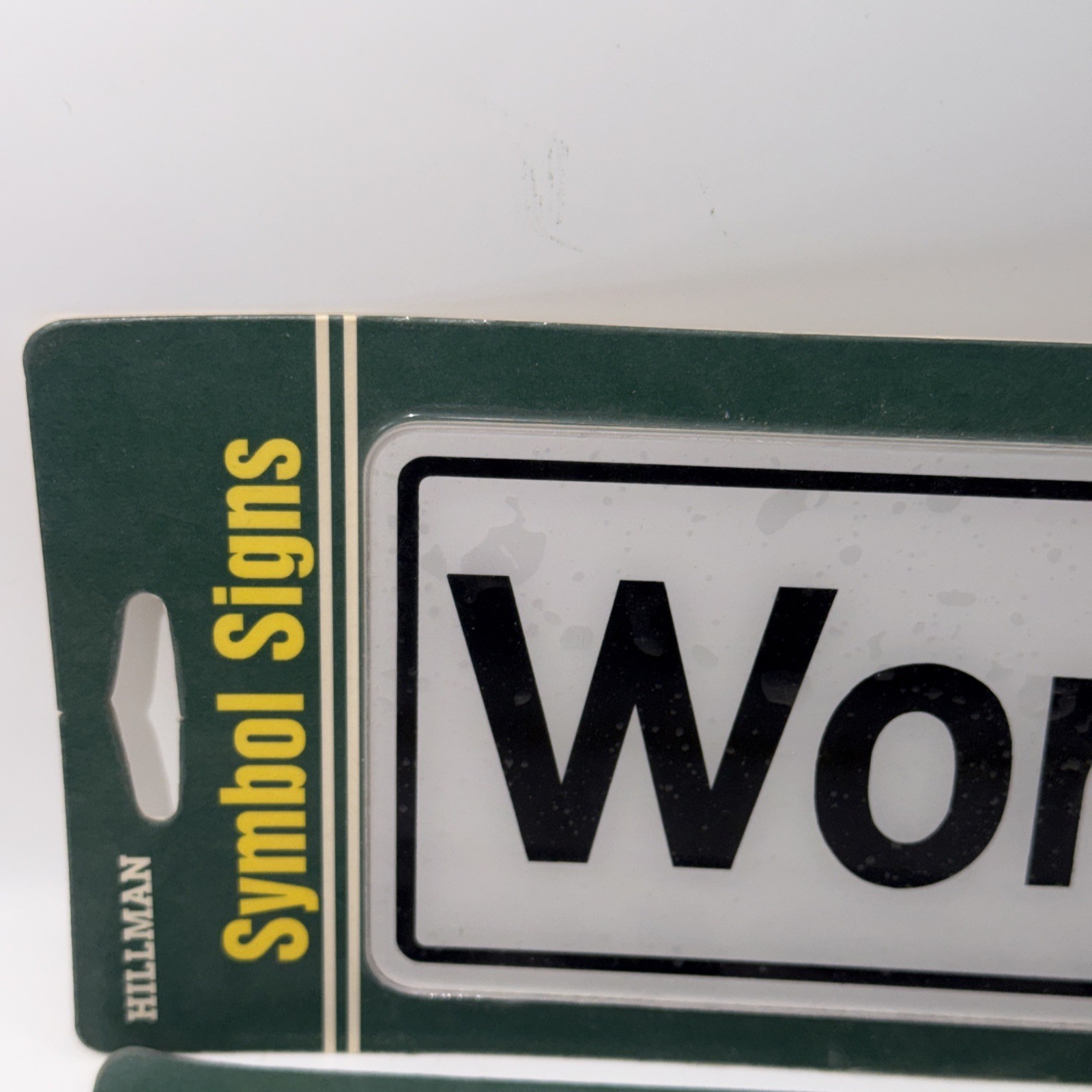 Hillman Symbol Set of 2 Signs MEN & WOMEN 3″ x 9″ NEW SEALED